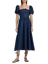 Marella Linen Midi-Dress