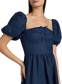 Marella Linen Midi-Dress