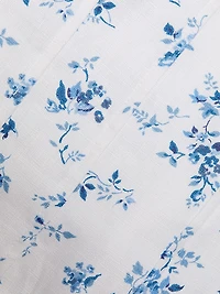 Hattie Seamed Floral Linen Top