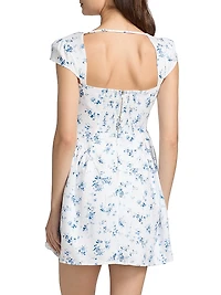 Oaklyn Floral Linen Minidress