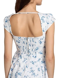 Oaklyn Floral Linen Minidress