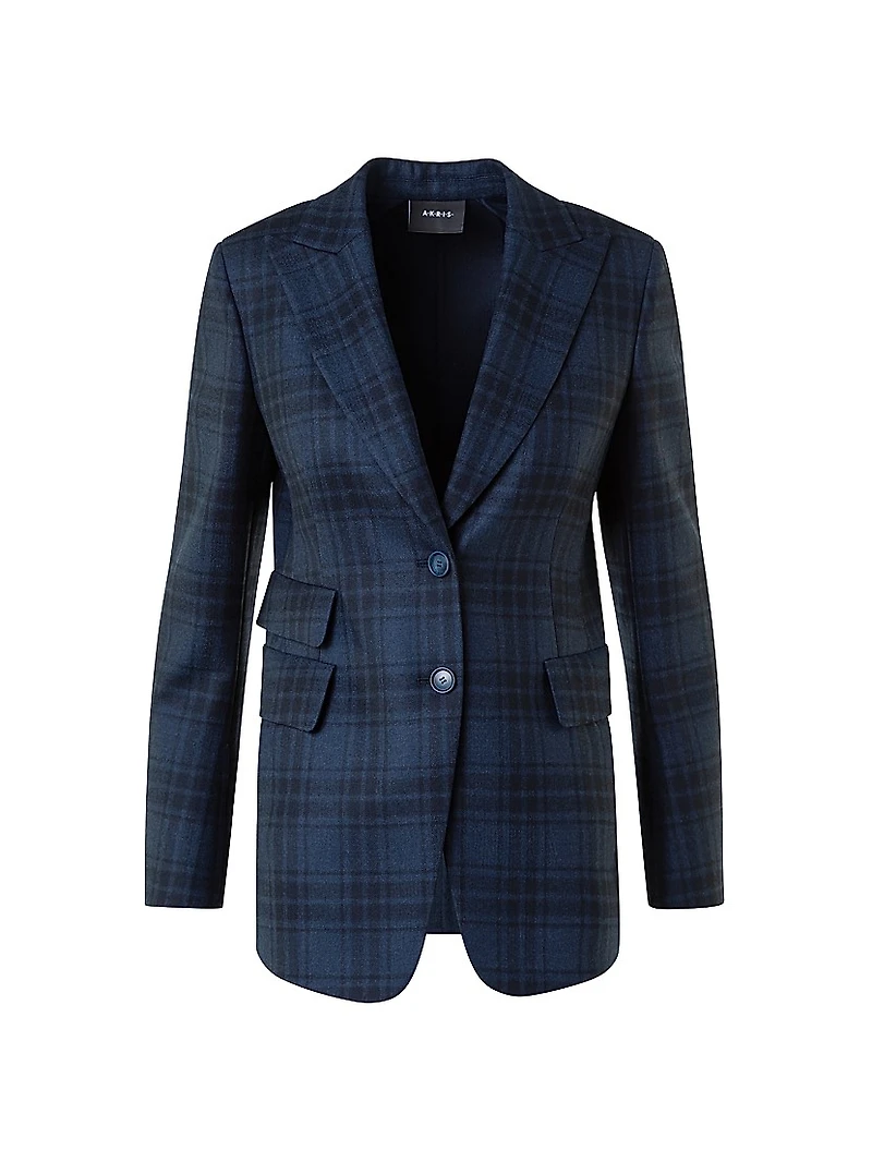 Percival Plaid Wool Blazer