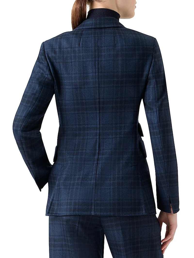 Percival Plaid Wool Blazer