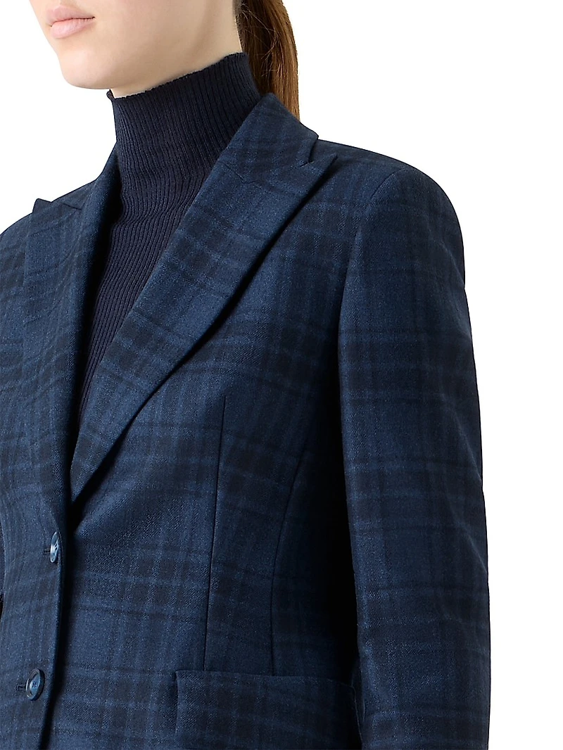 Percival Plaid Wool Blazer