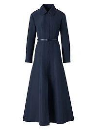 Ottoman Silk Belted Shirtdress