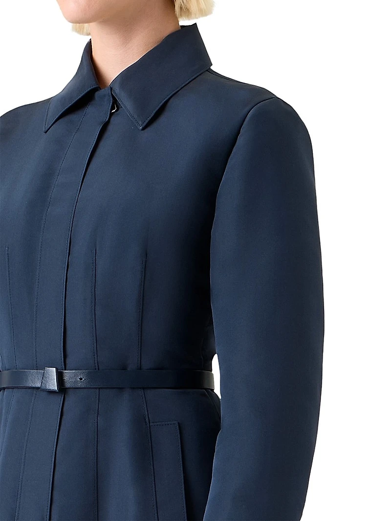 Ottoman Silk Belted Shirtdress