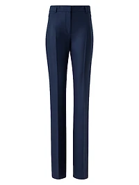 Marilyn Strech Flannel Boot-Cut Pants