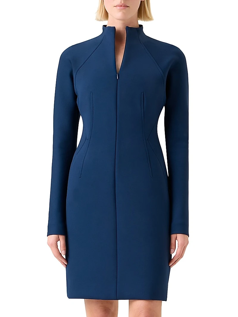 Techno Neoprene Minidress