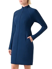 Techno Neoprene Minidress