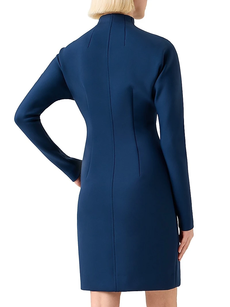Techno Neoprene Minidress