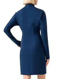 Techno Neoprene Minidress