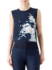 Wildflower Silk Knit Top