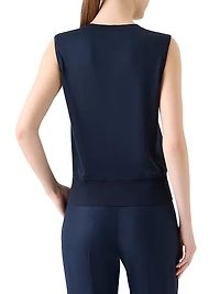 Wildflower Silk Knit Top