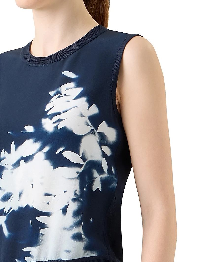 Wildflower Silk Knit Top