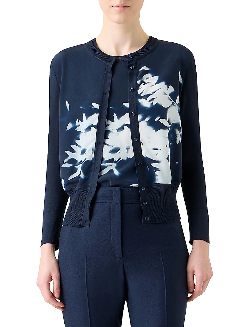 Wildflower Silk Cardigan