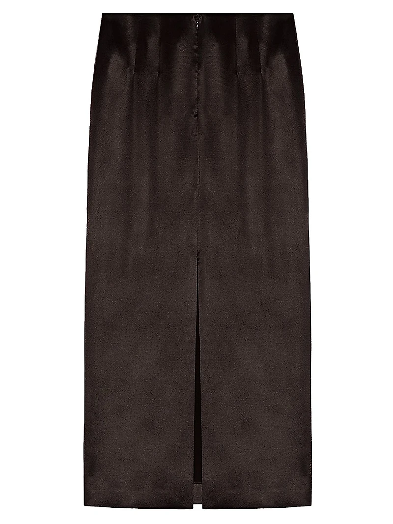 Jackie Satin Maxi Skirt