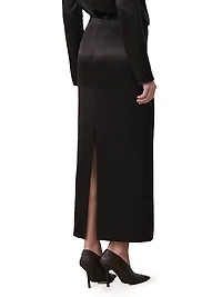 Jackie Satin Maxi Skirt