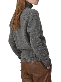 Leda Wool Oversized Cardigan