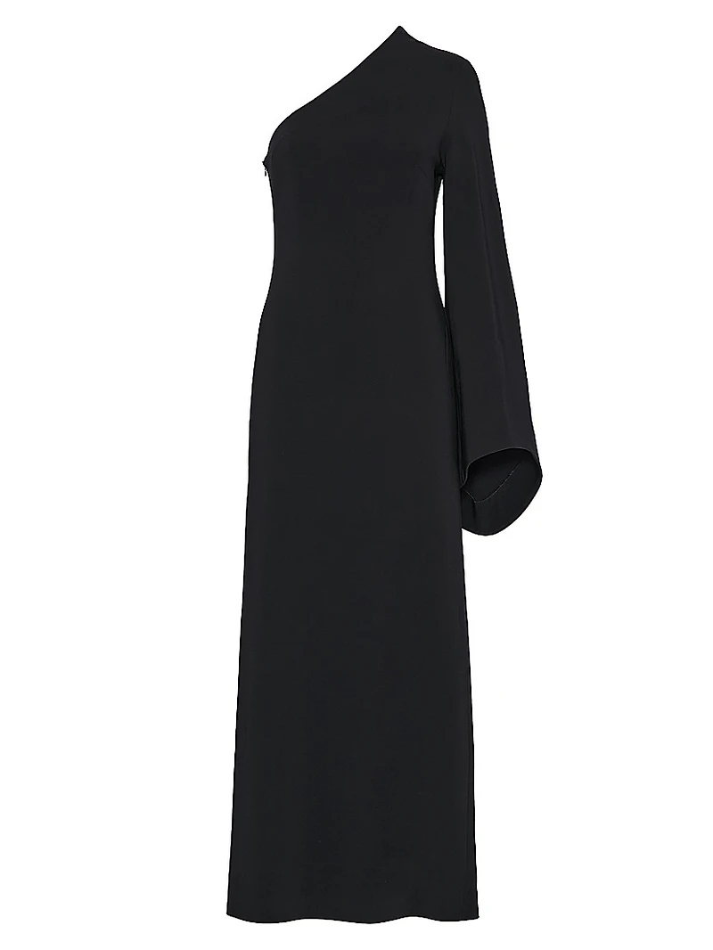 Monia One-Shoulder A-Line Gown