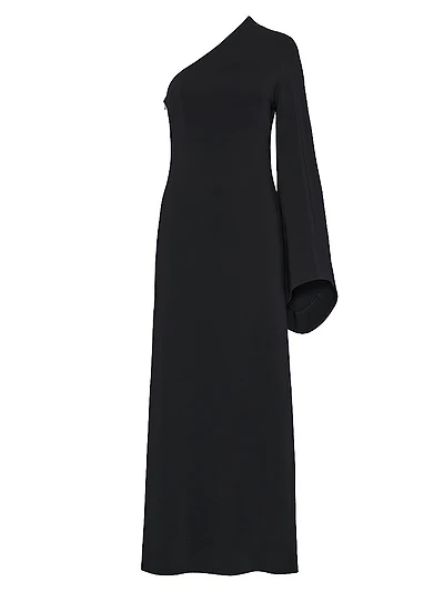 Monia One-Shoulder A-Line Gown