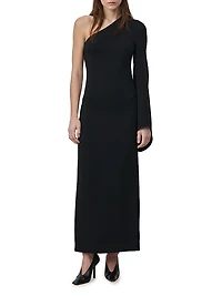 Monia One-Shoulder A-Line Gown