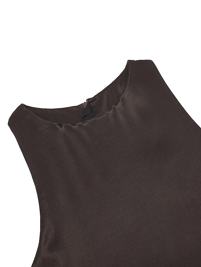 Gigi Satin Sleeveless Gown