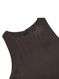 Gigi Satin Sleeveless Gown