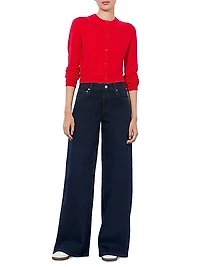 Trish Stretch Mid-Rise Wide-Leg Jeans
