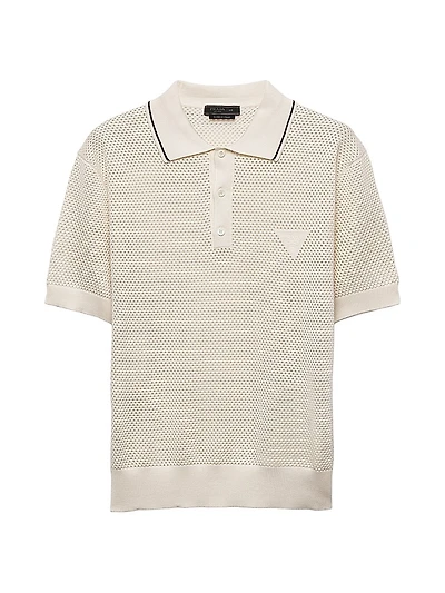 Silk and Cotton Polo Shirt
