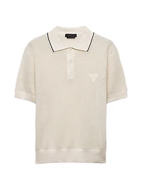 Silk and Cotton Polo Shirt