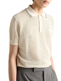 Silk and Cotton Polo Shirt