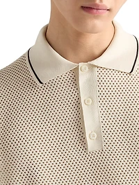 Silk and Cotton Polo Shirt