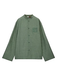 LOEWE x Paula's Ibiza Monogram Woven Long-Sleeve Shirt