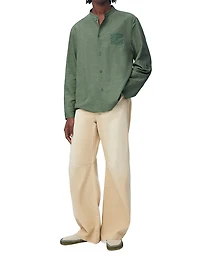 LOEWE x Paula's Ibiza Monogram Woven Long-Sleeve Shirt