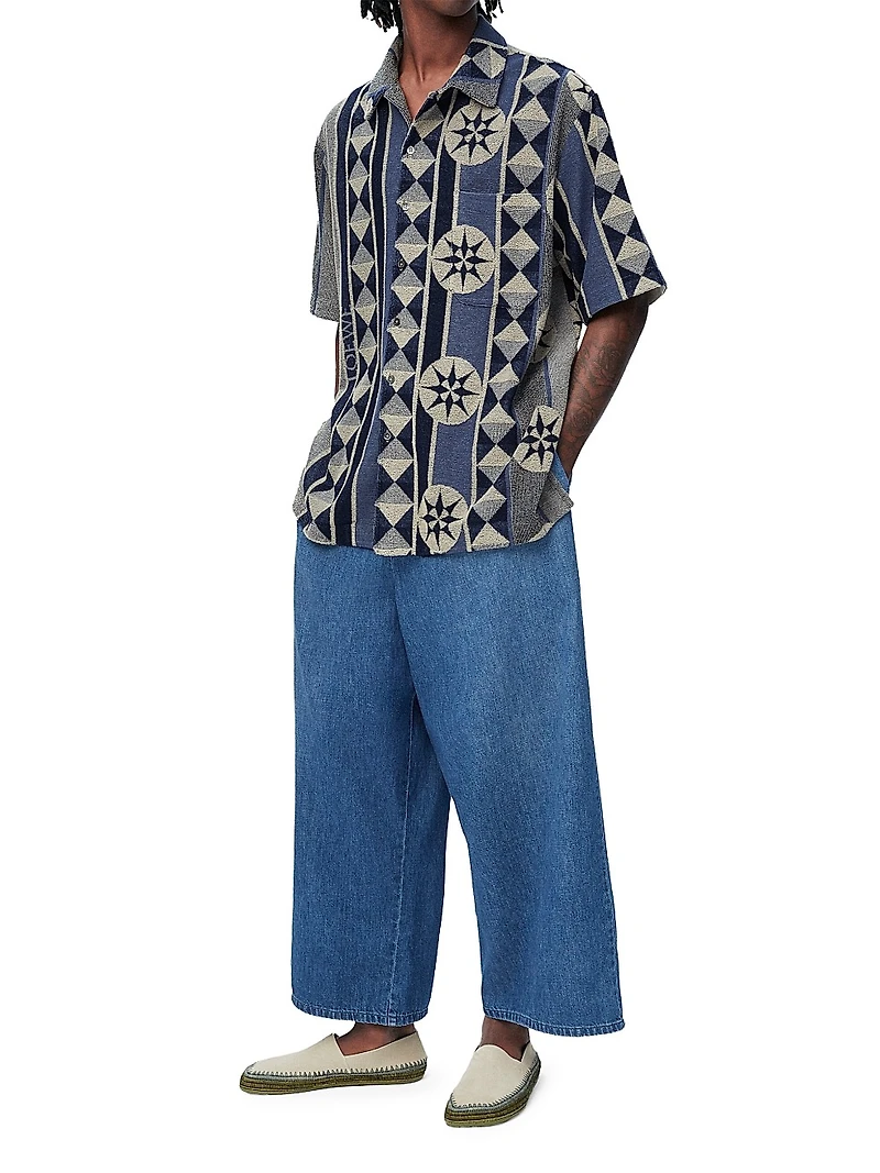 LOEWE x Paula's Ibiza Printed Short-Sleeve Shirt