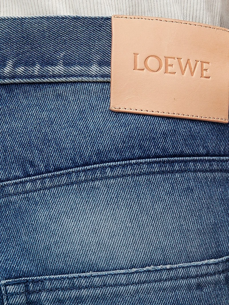 LOEWE x Paula's Ibiza Patchwork Straight-Leg Jeans