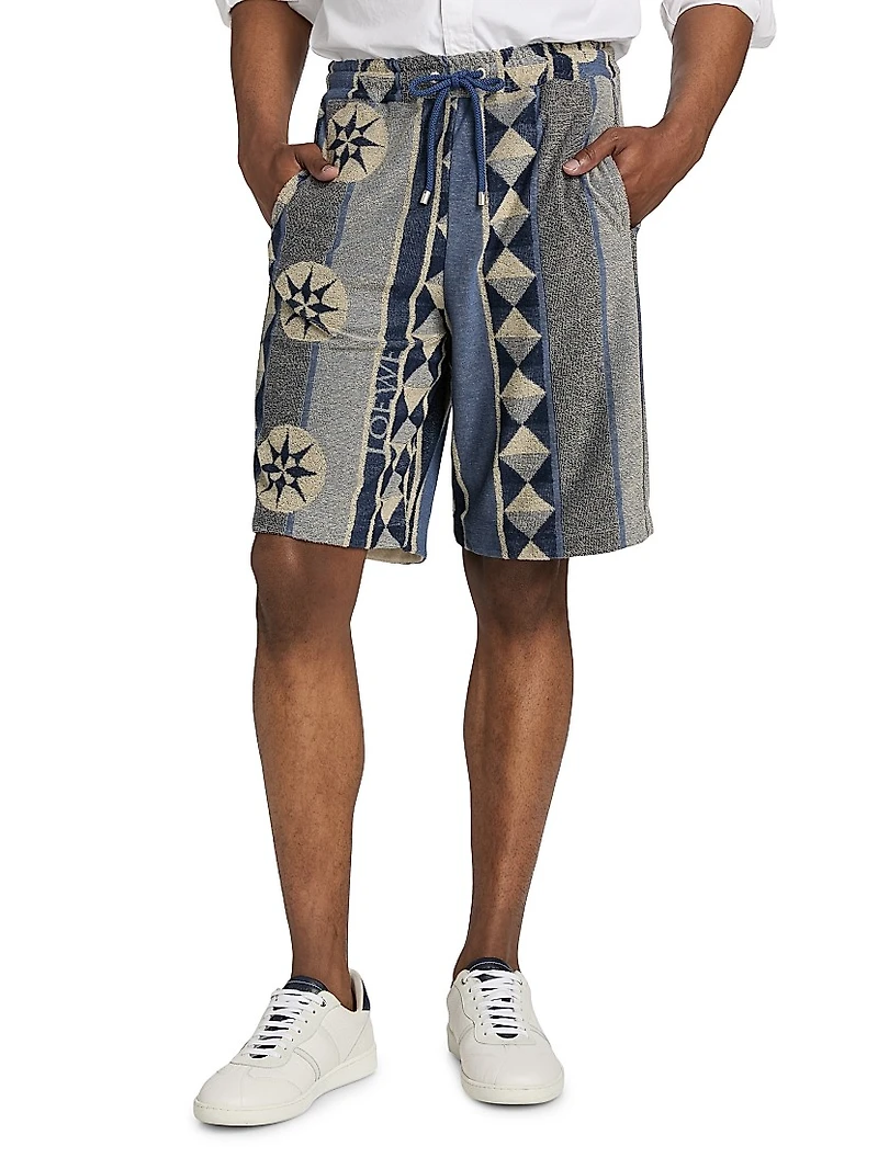 LOEWE x Paula's Ibiza Jacquard Terry Cotton Shorts