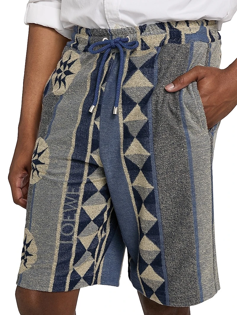 LOEWE x Paula's Ibiza Jacquard Terry Cotton Shorts