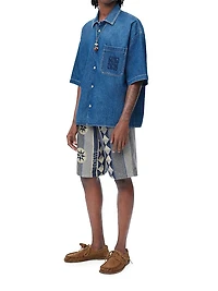 LOEWE x Paula's Ibiza Denim Short-Sleeve Shirt