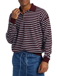 LOEWE x Paula's Ibiza Long-Sleeve Polo Sweater