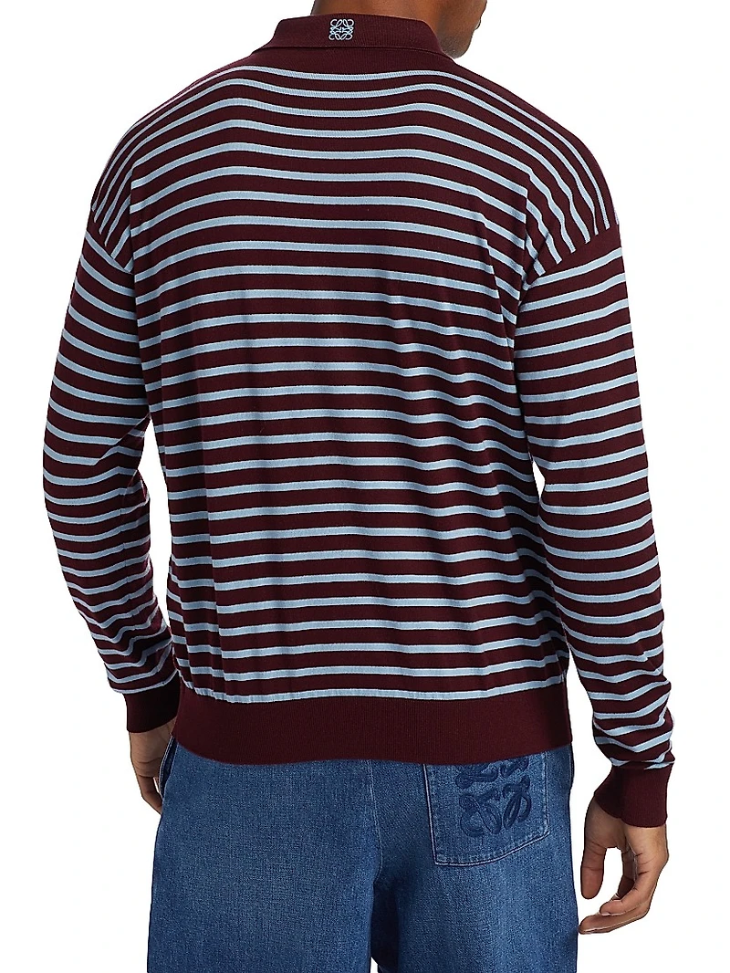 LOEWE x Paula's Ibiza Long-Sleeve Polo Sweater