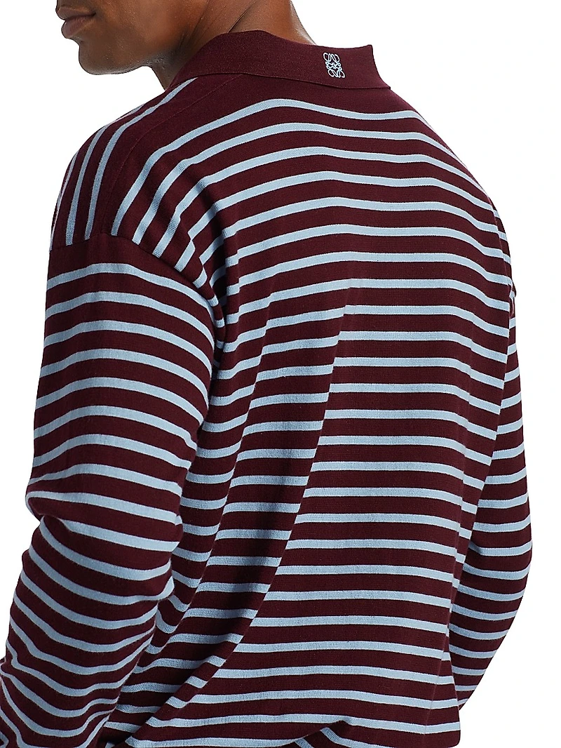 LOEWE x Paula's Ibiza Long-Sleeve Polo Sweater