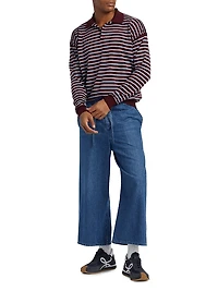 LOEWE x Paula's Ibiza Long-Sleeve Polo Sweater