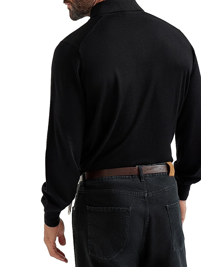 Lightweight Knit Polo Shirt