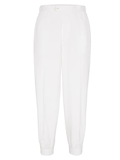 Nylon Trousers with Tabbed Waistband