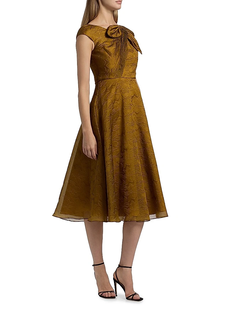 Helen Cloud Jacquard A-Line Cocktail Dress