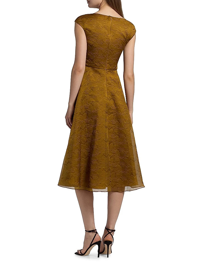 Helen Cloud Jacquard A-Line Cocktail Dress