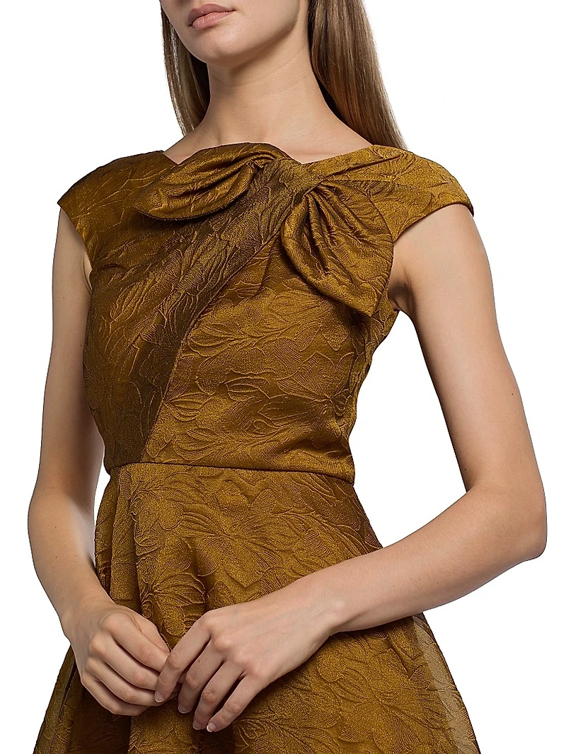 Helen Cloud Jacquard A-Line Cocktail Dress