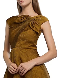 Helen Cloud Jacquard A-Line Cocktail Dress
