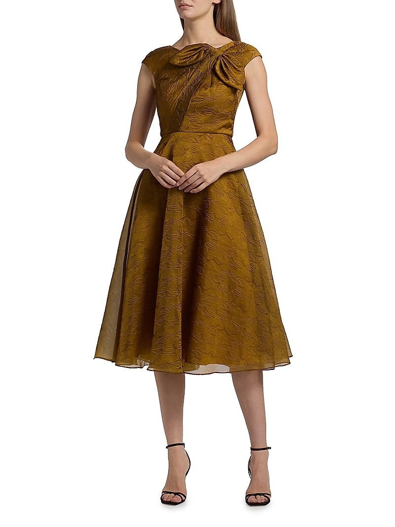 Helen Cloud Jacquard A-Line Cocktail Dress